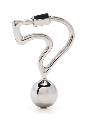 Marla Aaron 14kt white gold Question Lock pendant - Silver