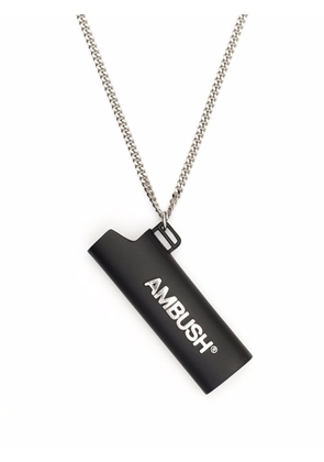AMBUSH lighter case pendant necklace - Black