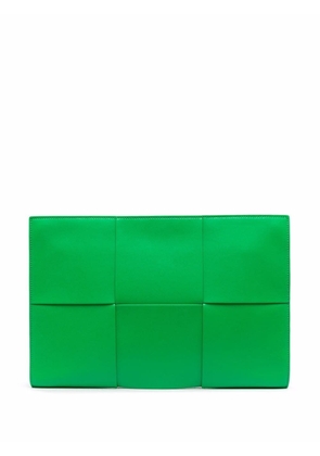 Bottega Veneta Urban Intrecciato leather clutch bag - Green