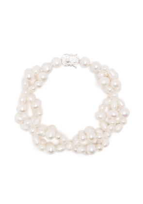 Bleue Burnham multi-strand pearl bracelet - White