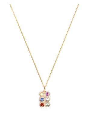 Bleue Burnham 9kt yellow gold Flowers Grow Together sapphire necklace