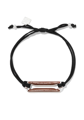 Lauren Rubinski diamond cord bracelet - Black