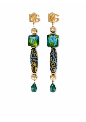 Dolce & Gabbana drop-bead clip-on earrings - Gold