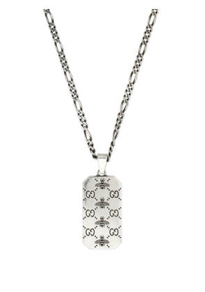 Gucci GG Supreme pendant necklace - Silver