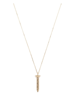 Mateo 14kt yellow gold screw pendant necklace - Silver