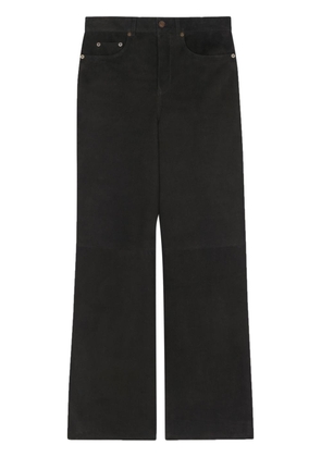 Saint Laurent low-rise wide-leg trousers - Black