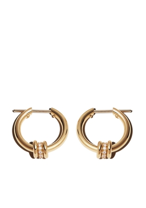 Spinelli Kilcollin 18kt yellow gold Ara diamond hoop earrings