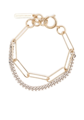 Justine Clenquet two-row chain-link bracelet - Gold