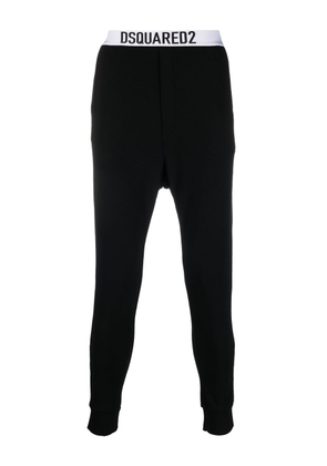 Dsquared2 logo-waistband sleep leggings - Black