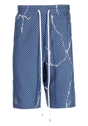 Destin polka-dot pattern print shorts - Blue