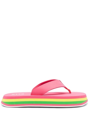 MSGM thong-strap chunky flip flops - Pink