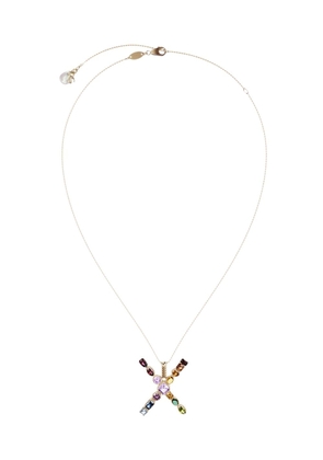 Dolce & Gabbana 18kt yellow gold initial X necklace