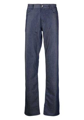Canali straight-leg denim jeans - Blue