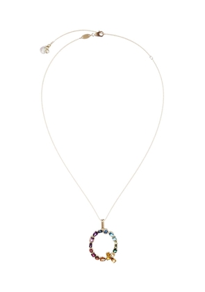 Dolce & Gabbana 18kt yellow gold initial Q gemstone necklace