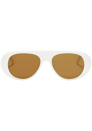 Palm Angels Eyewear Sierra round-frame sunglasses - White