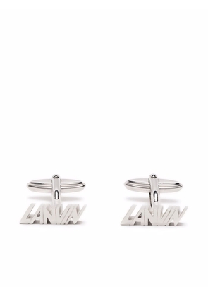 Lanvin logo-lettering cufflinks - Silver