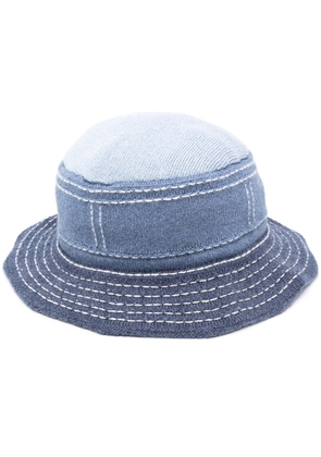 Barrie contrast stitching bucket hat - Blue