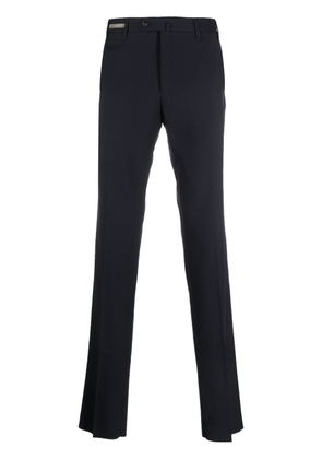 Corneliani straight-leg cotton-wool trousers - Blue