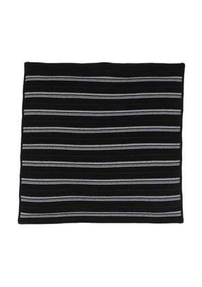 Barrie striped knitted scarf - Black