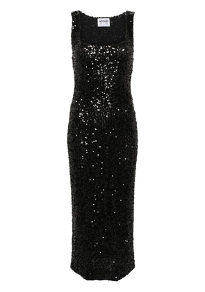 MOSCHINO JEANS cut-out sequined midi dress - Black