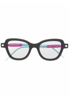 Kuboraum matte square-frame glasses - Black