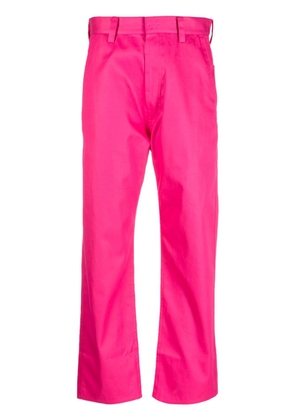 Sofie D'hoore straight-leg cropped cotton trousers - Pink