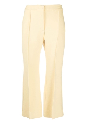 Jil Sander flared cropped trousers - Yellow