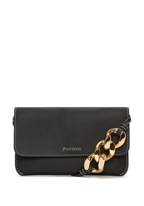 JW Anderson leather phone chain pouch - Black