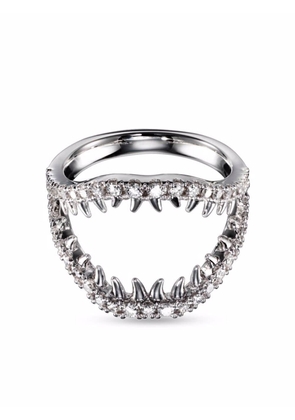 TASAKI 18kt white gold Collection Line Danger gulper diamond ring - Silver