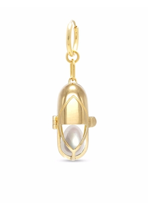 Capsule Eleven capsule-pearl hoop-earrings - Gold