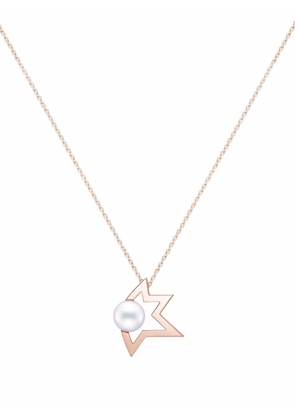 TASAKI 18kt rose gold Collection Line Comet Plus pearl pendant necklace - Pink