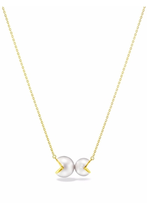 TASAKI 18kt yellow gold M/G TASAKI WEDGE pearl pendant