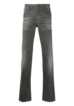 Gucci distressed straight-leg jeans - Grey