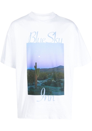 BLUE SKY INN photograph-print short-sleeve T-shirt - White