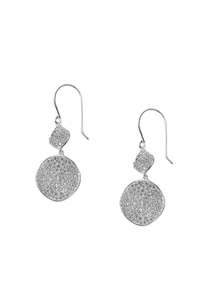 IPPOLITA sterling silver Stardust diamond flower snowman earrings