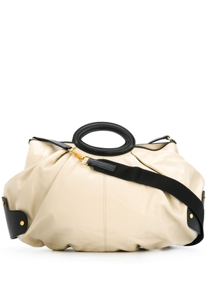 Marni two-tone slouchy tote bag - Neutrals