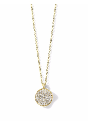 IPPOLITA 18kt yellow gold Stardust small flower disc diamond pendant necklace