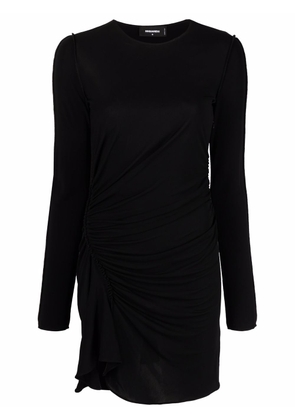 Dsquared2 ruched longsleeved mini dress - Black