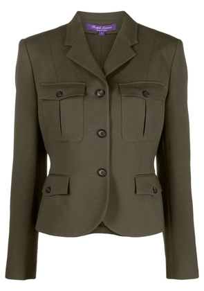 Ralph Lauren Collection Kamille wool-silk fitted jacket - Green