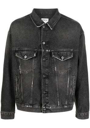 Marcelo Burlon County of Milan tassel-detail denim jacket - Black