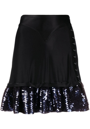 Rabanne high-waisted sequin-embellished skirt - Black