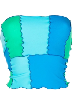 sherris colour-block bandeau top - Blue