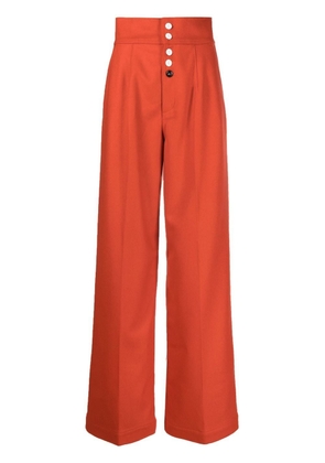 Made in Tomboy high-waisted wide-leg trousers - Red