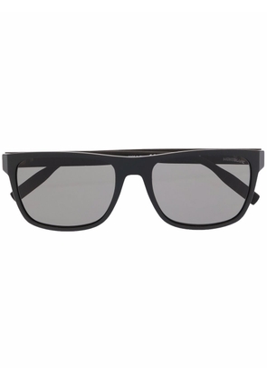 Montblanc logo square tinted sunglasses - Black