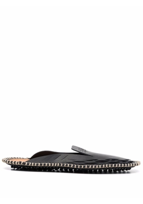 Maison Margiela round-toe leather slippers - Black