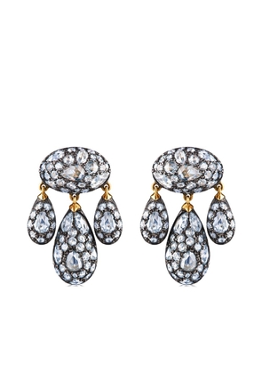 FRED LEIGHTON 18kt gold diamond Modern Girandole pendant earrings