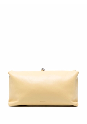 Jil Sander leather clutch bag - Yellow