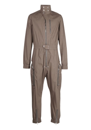 Rick Owens zip-up tapered jumpsuit - Grey