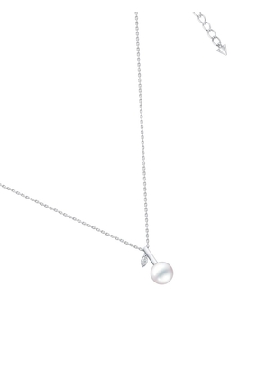 TASAKI 18kt white gold Kugel diamond necklace - Silver