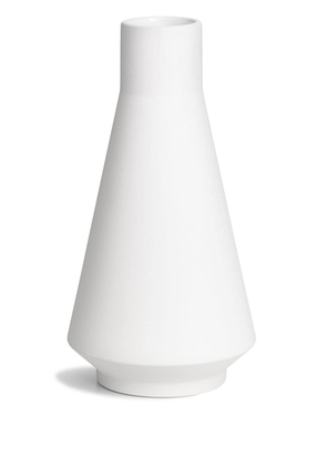 Karakter geometric-shaped ceramic vase - White